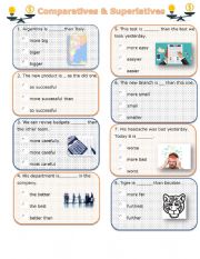 Comparatives & superlatives - multiple choice