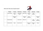 English Worksheet: routines