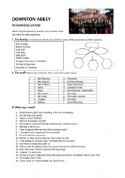 English Worksheet: Downton Abbey