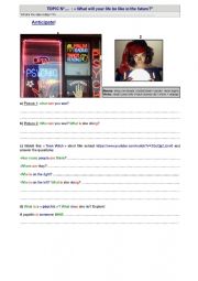 English Worksheet: What will your life be like in the future?