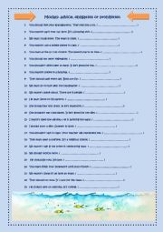 English Worksheet: Modals