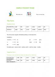 English Worksheet: Simple present Tense and Present continuous Tense