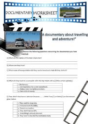 English Worksheet: Documentary worksheet - 