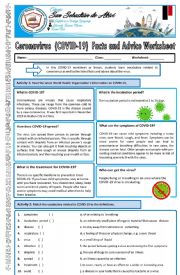 English worksheet: Covid 19