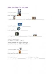 English Worksheet: ONE OF THESE THINGS FIRST - NICK DRAKE 
