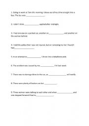 English worksheet: Funny insurance claims