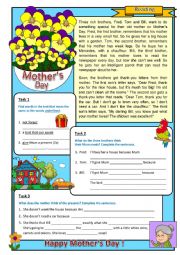 Mother�s Day, reading