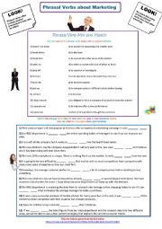 English Worksheet: Phrasal Verbs about Marketing