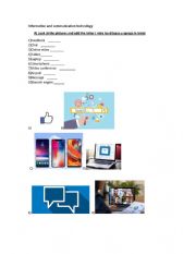 English Worksheet:  INFORMATION AND COMMUNICATION TECNOLOGY