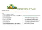 Prepositions and expressions of place with 3 Christmas pictures.