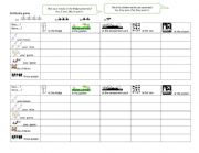 English Worksheet: Battleship Game (Was Were +Irregular Nouns)