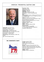 AMERICAN PRESIDENTIAL ELECTIONS 2020  Joe Biden