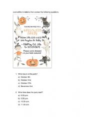 English Worksheet: getting information