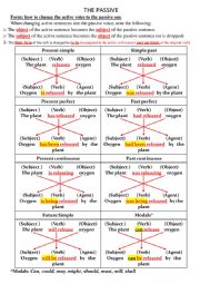 English Worksheet: THE PASSIVE VOICE