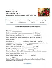 English Worksheet: ready for christmas