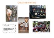 English Worksheet: warm up creative writing
