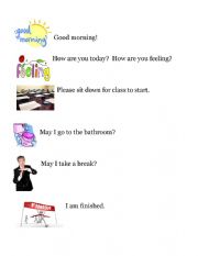 English Worksheet: Daily Greetings