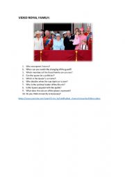 English Worksheet: MONARCHY