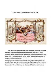 The First Christmas Card in UK