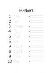 Number words