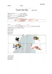 English Worksheet: Brave�s song