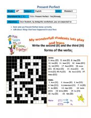 Present perfect tense