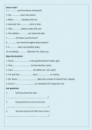 English Worksheet: Present Perfect