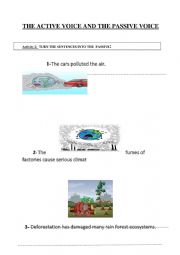 English Worksheet: Active and passive voice activity