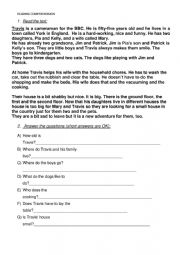 English Worksheet: READING COMPREHENSION