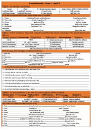 Conditionals Type 1 and 2