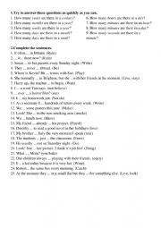English Worksheet: Present Simple vs Present Continuous