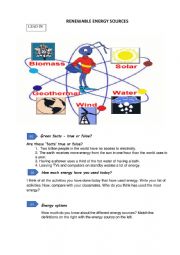 English Worksheet: renewable energy source