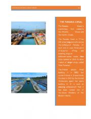 English Worksheet: Tourism and Historical Sites in Panama