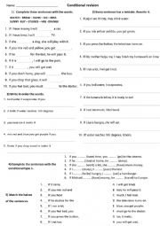 Conditional revision