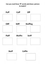 English Worksheet: �ff� read and write