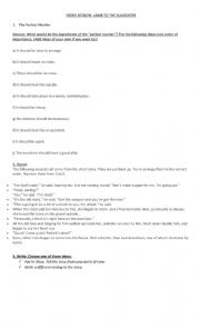 English Worksheet: Lamb to the Slaughter activities