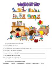 English Worksheet: Where is...?