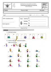 3rd 4th third/ fouth grade test worksheet