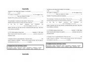 English Worksheet: Discover Australia