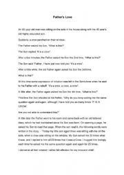 English Worksheet: Father�s Day Worksheet