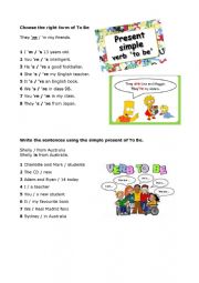 To be simple present affirmative
