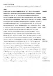 English Worksheet: The Girl with the Pearl Earring