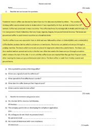 Test passive voice and enquiry letter with key