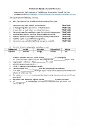 English Worksheet: Frankenstein bbc episode 1