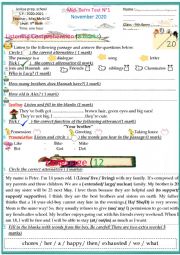English Worksheet: 9th form test