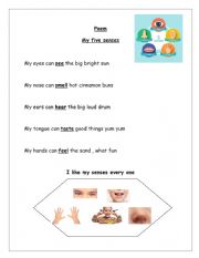 My five senses poem 