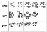 English Worksheet: Describing people