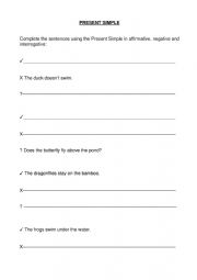 English Worksheet: Present Simple 