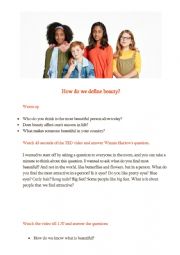 English Worksheet: TED Beauty