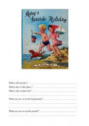 English Worksheet: Mary s seaside holiday